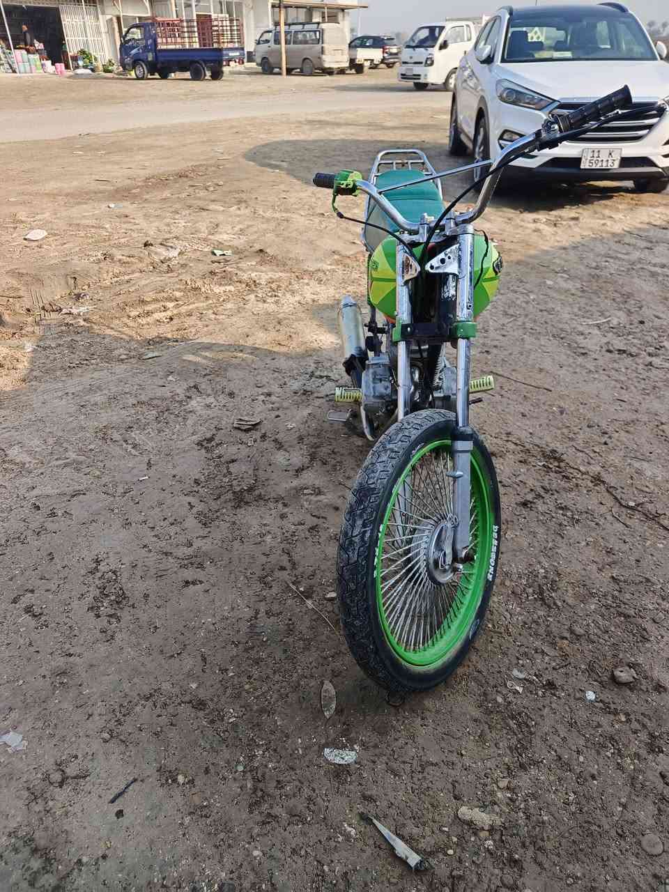 سلام عليكم دراجه يراني اربعه كير شغله شلعه ومعدل نقص بس للكهرباء يات رايده مراوس بسايم بطح هذه رقمي***********
