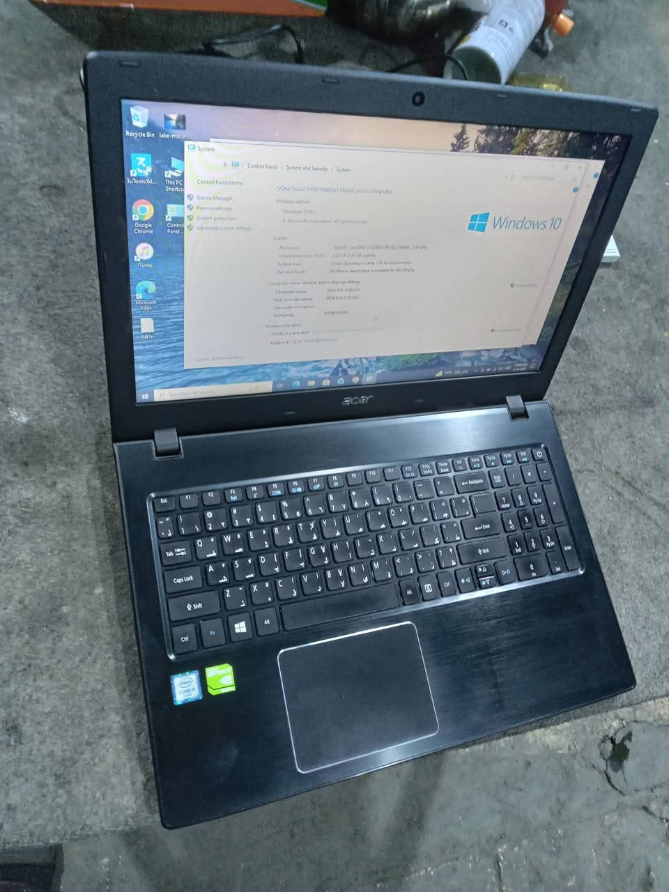 لابتوب للبيع نوع ايسر
 شرط زلغ مابيه
نسخه شرق اوسط
كيبورد عربي انكليزي
نضافه 100%
كوراي 5
حجم 16 انج
جيل 6
رام 4
هارد 256 ssd
كارت شاشه منفصل 2
كارت متصل 4
اتشغل العاب وتشغل برامج هندسيه
مشغل cd
بطاريه ممتازه 3 ساعات
مع شاحن الاصلي 
السعر 200 الف
عنواني بغداد البياع


**إذا كنت صاحب هذا الإعلان وتريد حذفه لأي سبب، رجاءا أرسل رسالة إلى الدعم الفني**