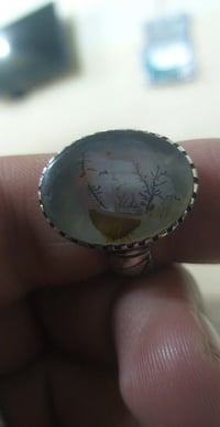 عقيق يماني شجري • مقاس ٢٥ • موصل