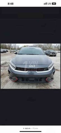 كيا فورتي موديل 23 للبيع فئة GT رياضيه السياره حادثها جاملغ خلفي و صند...