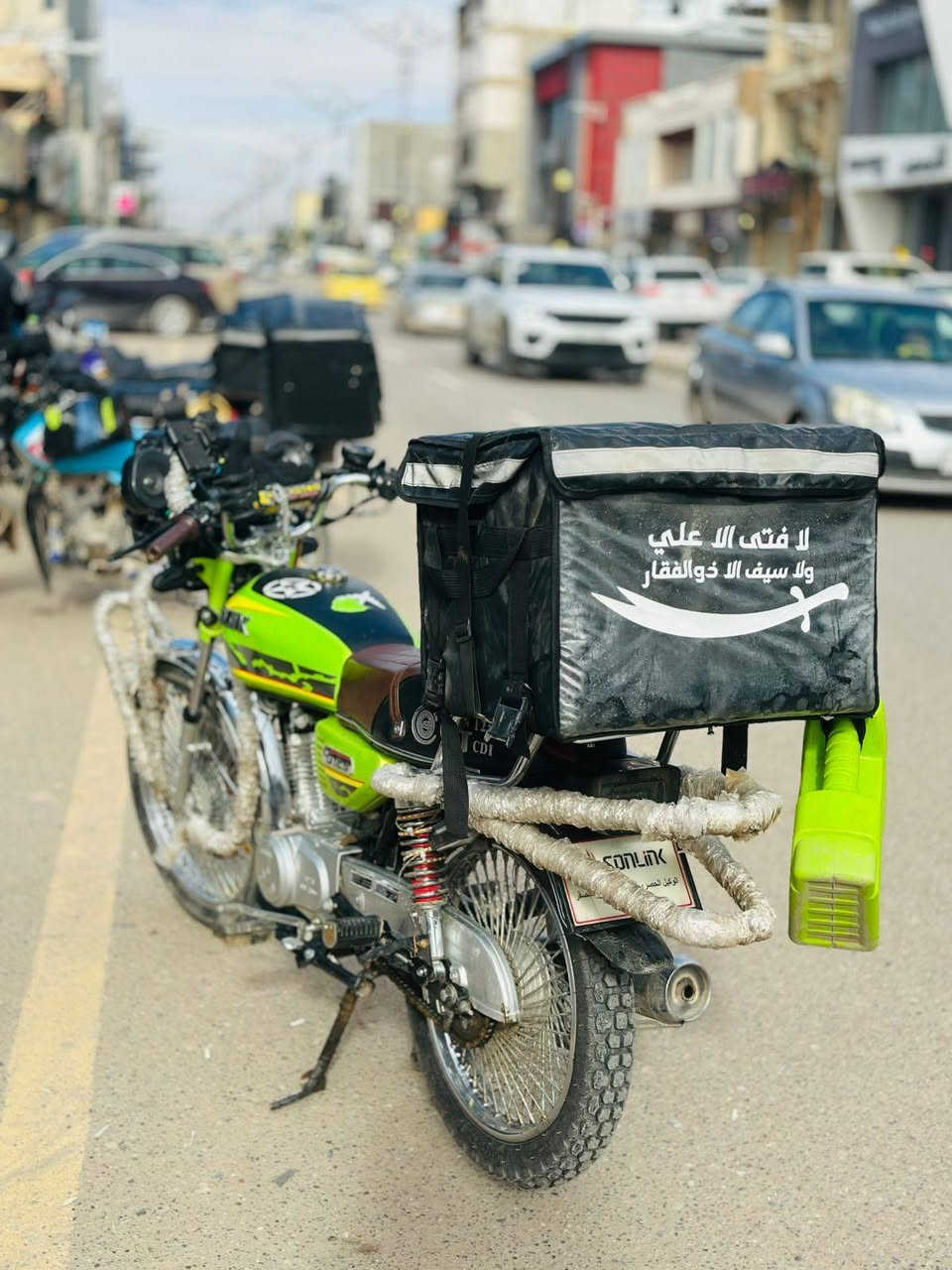 السلام عليكم ورحمة الله وبركاته شباب دراجة موديل 2023دراجة شرط انطيك بيهة سبانة ما طاختهة تايكر اربعة  السعر 600و بيهة مجال قليل الستفسار ***********
