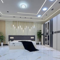 ٧ قطع • سرير مخزن • ميز تواليت ضخم