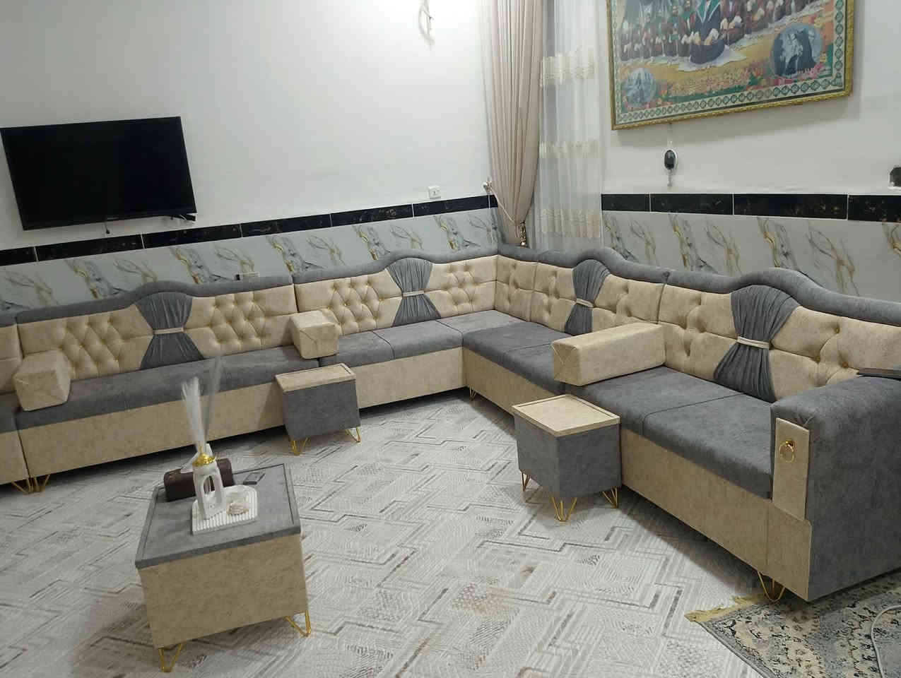 اللهم صل على محمد وآل محمد
دائما نسعى لتقديم المزيد والمميز من عملنا 
عرض..... 
نعمل لخدمتكم أنواع التخم والدواوين التركي بأيادي عراقية ودرجة اولة مع ضمان 
10مقاعد  مع هديه ٣طبلات+٦كوشات
٧مقاعد  مع هديه كوشات
5مقاعد  مع هديه كوشات
 نعمل دواوين قياسات حسب الطلب والقياسات تاج ملكي +مودرن
كذالك نعمل ديوان حرف L
او حرف U
مواصفات 
.ّ...خشب جام روسي +بلاويد اسود
سفنج مميز اول
اقمشه تركيه  بجميع الخامات
توصيل داخل ذي قار مجانا 
العنوان ..الشطرة الحولي قرب ملعب سمير الخماسي
للاستفسارمراسله الصفحه أو الاتصال على الرقم *********** 

https://www.facebook.com/معمل-محمد-الغزي-لصناعة-كافة-أنواع-التخومة-والدواوين-108387161527411/
