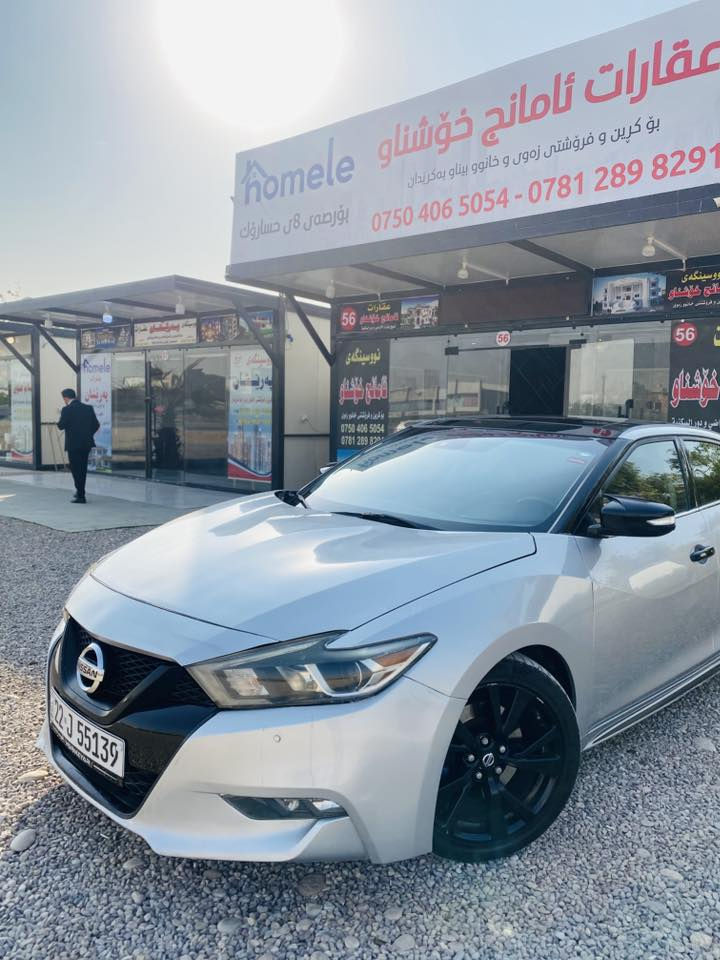 سلاو رێز نیسان ماکزیما 2017 سەیارەکە نمونیە لە جوانی
5پارچەی هەیە  بی ژورەوە لای سەیقی کن چامەرخی بستەک لەسەر پارچی خۆی لاحیم کرایتەوە قەپەت ماسفاتەSL سەیەرەکە 6پستۆنە بەس ماشڵا لە قەوەتی سەیارەکە 250 مەسروفی تیدا نیە 
شوین هەولێر نرخ120مەجال
ژمارەی موبایل ***********
