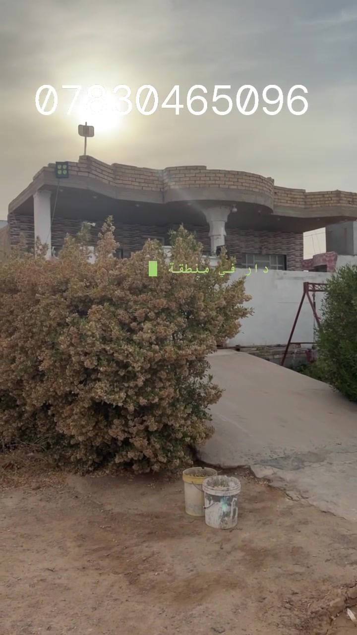 🏠 إعلان مميز وحصري من مكتب الخيزران للعقارات 🏠
نعلن لزبائننا الكرام عن توفر دار سكني بمواصفات ممتازة وموقع استراتيجي متكامل الخدمات.
​📍 الموقع الجغرافي:
​العنوان: الرمادي - منطقة الـ 7 كيلو (توزيع الـ 24,000).
​المساحة: 200 متر مربع.
​الإطلالة: موقع مميز يطل مباشرة على خدمات عامة (حديقة، روضة، مدرسة).
​الجوار: بالقرب من مسجد قيد الإنشاء.
​🏗️ مواصفات الدار:
​تم تصميم الدار ليوفر الراحة التامة للعائلة:
​الغرف: غرفتين نوم واسعة.
​الاستقبال: صالة استقبال ضيوف فخمة.
​المعيشة: صالة داخلية (موزع) ومطبخ متكامل.
​المرافق: مجموعات صحية متكاملة.
​الخارج: كراج خاص للسيارة.
​✨ مميزات المنطقة:
​منطقة مسكونة وهادئة.
​مخدومة بالكامل بجميع الشبكات الأساسية (كهرباء وإسالة).
​📞 للاستفسار والتواصل:
​لمزيد من التفاصيل أو لزيارة الموقع ميدانياً، نسعد بزيارتكم لمقر المكتب:
📍 العنوان: الرمادي - منطقة الـ 7 كيلو.
📱 رقم الهاتف: ***********
