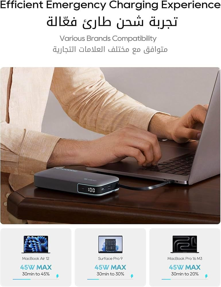 باور بنك CUKTECH
سعة 20.000mAh
وبقوة 55 واط 
منفذ USB و تايب سي 
وكيبل مدمج تايب سي


**إذا كنت صاحب هذا الإعلان وتريد حذفه لأي سبب، رجاءا أرسل رسالة إلى الدعم الفني**