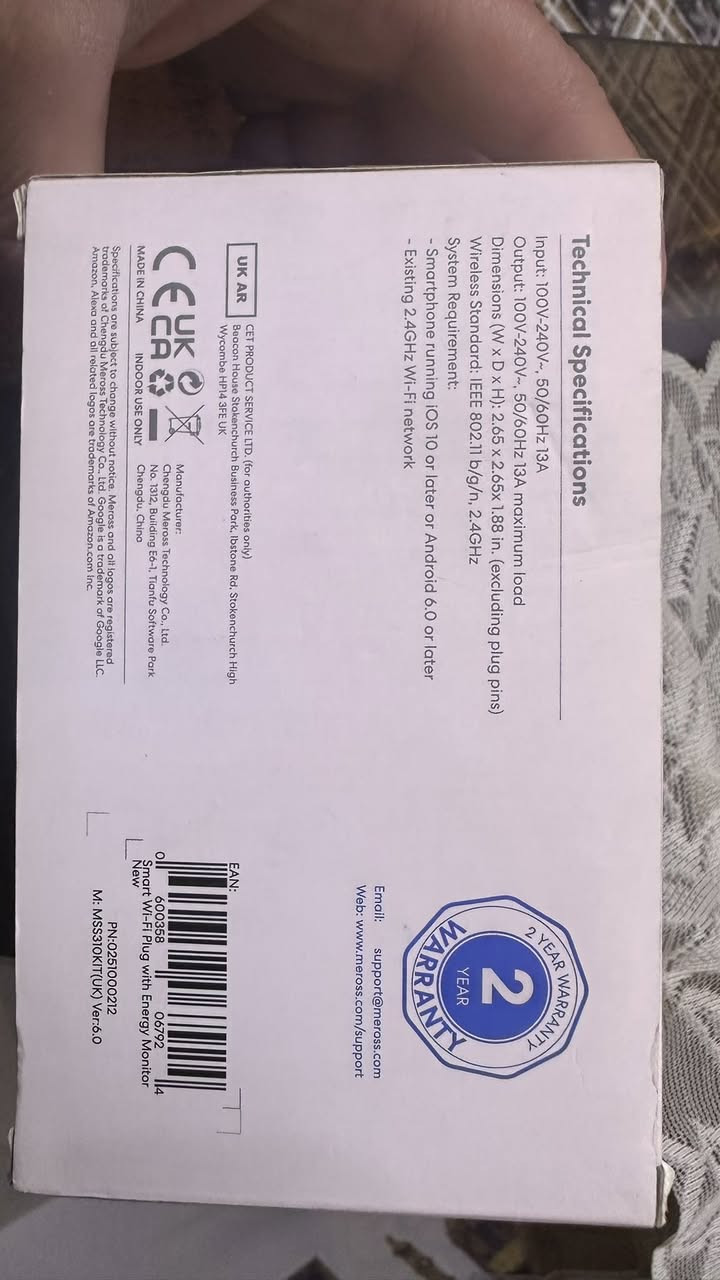 السلام عليكم
بلكات سمارت هوم 13 A 
تربط ع برنامج meross 
تقسين ثلاثي يعتبر جهاز حمايه ايضاً 
باقي اخر 6 باكيتات كل باكيت يحتوي ع قطعتين 
ابيعهم شلعه وحده بسعر مناسب جداً  

الاستفسار   وتساب 
***********
