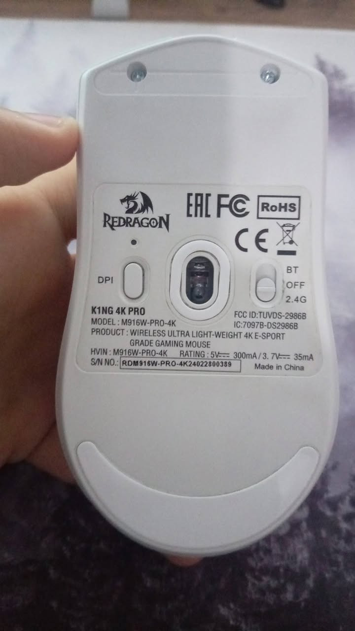 ماوس ريد راكون k1ng 4k pro
للبيع غراضه موجوده الرسيفر و الكارتونة
بس نقص زلاجة الكدام
السعر ٣٥ الف ماعندي توصيل
مكاني بغداد حي العامل


**إذا كنت صاحب هذا الإعلان وتريد حذفه لأي سبب، رجاءا أرسل رسالة إلى الدعم الفني**