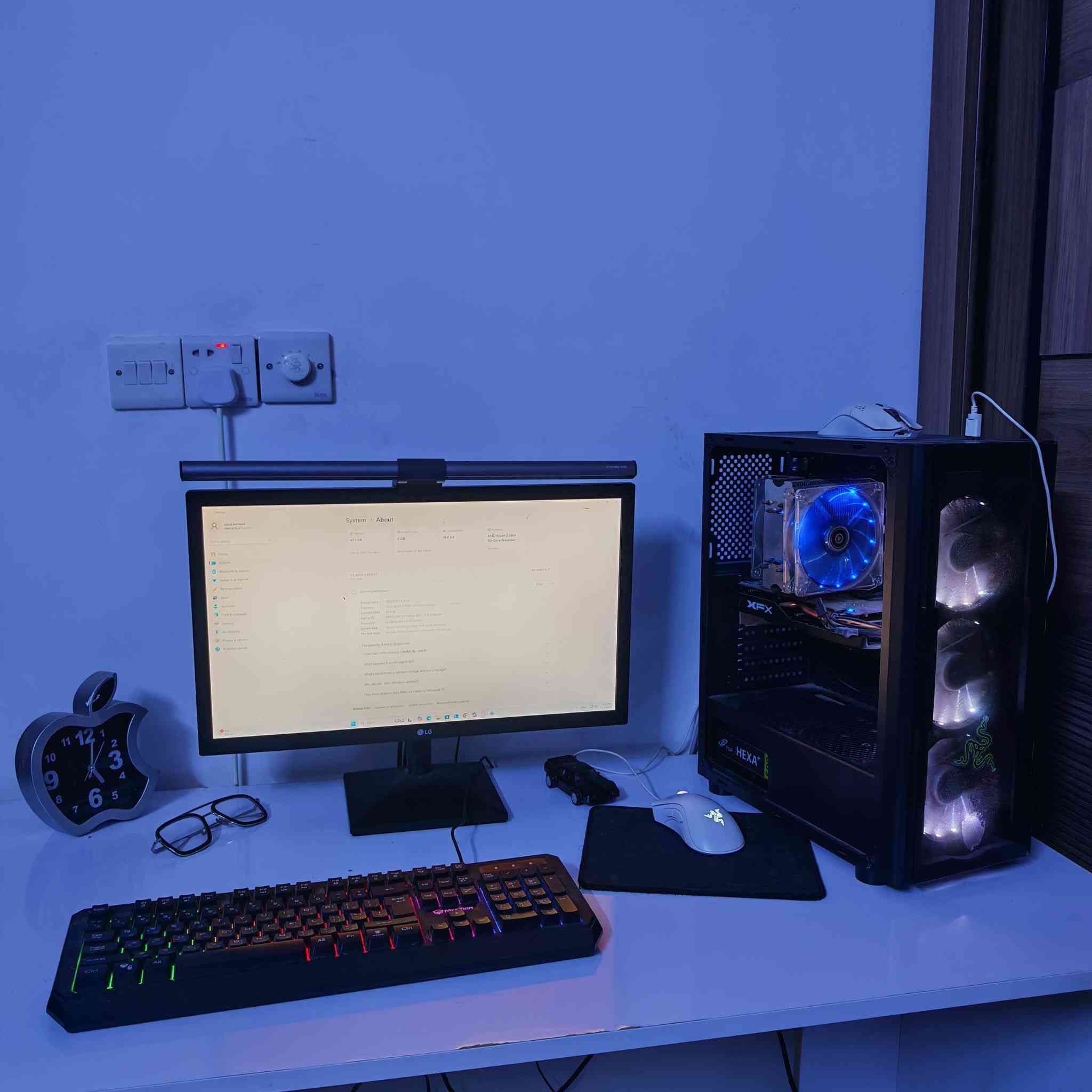 السلام عليكم PC للبيع
مواصفات
MB: B450M PRO-VDH MAX (MS-7A38)
CPU: AMD Ryzen 5 2600 Six-Core Processor
GPU : AMD Radeon Rx 580 4GB
Memary Size 16GB DDR3
SSD : 512
شاشة ( LG FUL - HD )
بيها خط بالشاشة مثل ما موضح بالصورة
مع ماوس وكيبورد
السعر 500
تواصل واتساب ***********
مكاني بغداد
