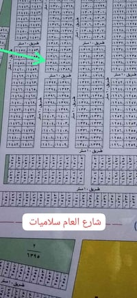 قطعة ارض في السلاميات 200متر لبيع في السلاميات رقم القطعه 1388 بيها ما...