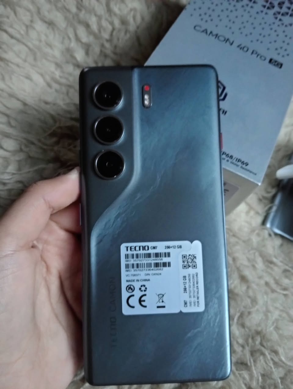 تكنو كامون 40برو 5g 
جهاز نظيف مابي اي عيب مابي خدوش او فطر بعده كارتونه وتاخذه هوه ملحقاته وصارلي فتره من ماخذه ماتجاوز  3 اسابيع سعره 300


**إذا كنت صاحب هذا الإعلان وتريد حذفه لأي سبب، رجاءا أرسل رسالة إلى الدعم الفني**