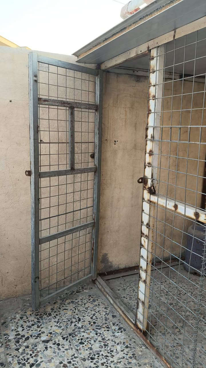 قفص تسكام حديد +سندويج بحالها جيده جدا ارتفاع 2متر
عرض 3 متر. نزال 1/5كما موضح بالصوره السعر 150الف  الزعفرانيه *********** أبو كرار
