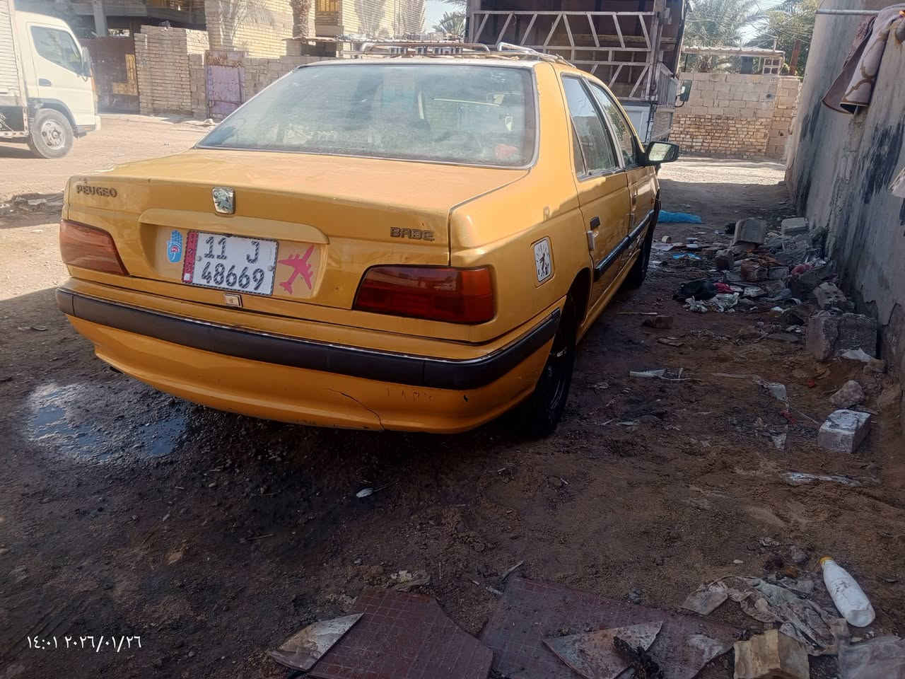 السلام عليكم بيجو بارس 2015 رقم بغداد مكينه جديده بيه جاملغ ايسر السعر 47 وبيها مجال العنوان سلمان باك رقم الهاتف ***********👍
