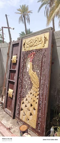 باب طلاكه ونص • ٢ملم • ٢متر×١٦٥سم