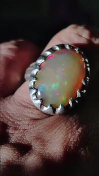 اوبال اثيوبي • خاتم فضة • صياغة بحرينية