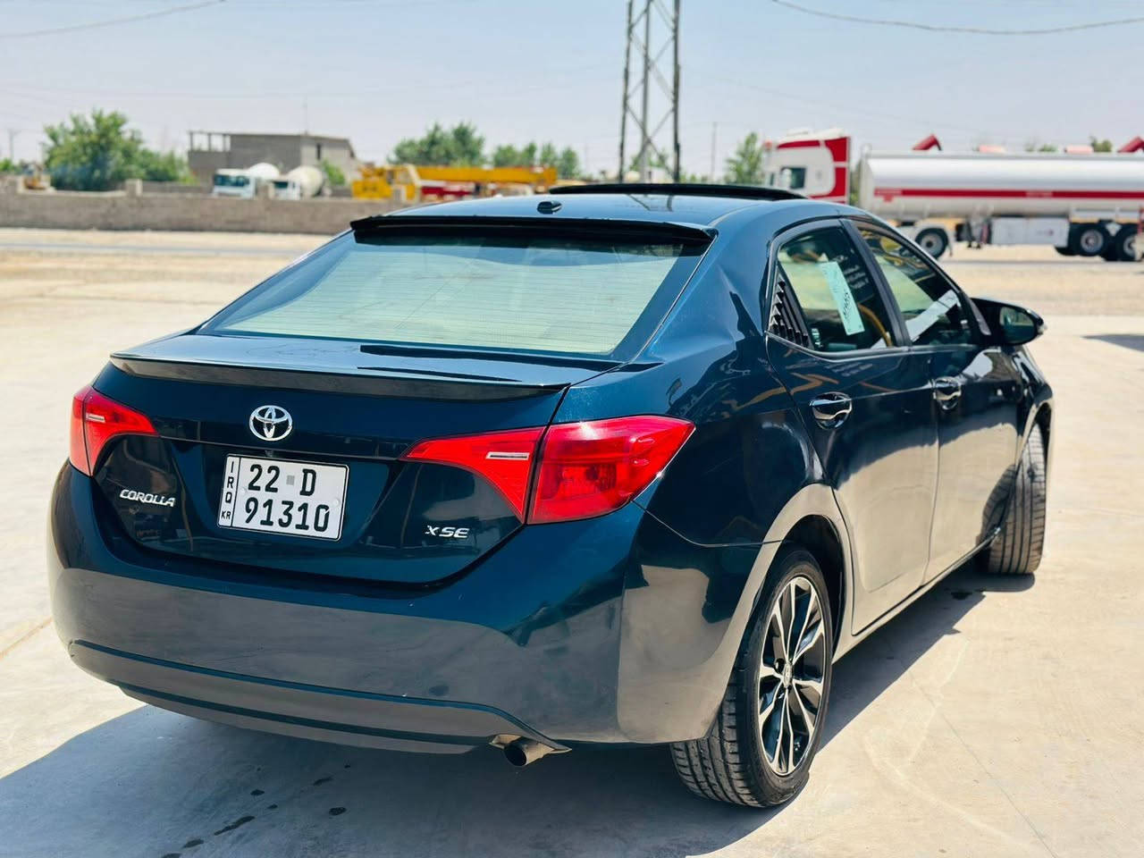 كورلا ٢٠١٩ وارد أمريكي
فئة xse 
بصمه بانوراما كشنات جلد واعلى المواصفات 
الضرر صبغ أربعة ابواب صبع مع الداير الخلفي جهة النفر .. 
السعر ١٢٥ $ 
رقم الهاتف ***********
