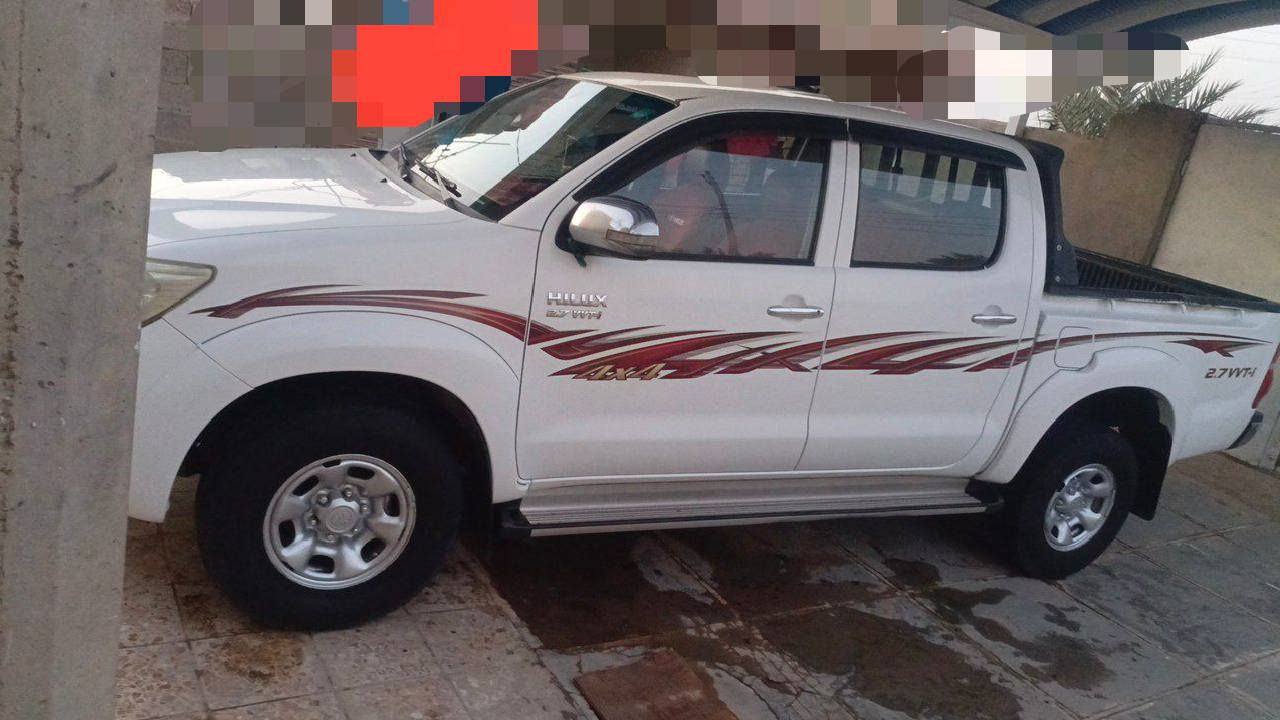 السلام عليكم
تيوتا هايلوكس 2014 فورويل اوتماتيك  بانزين 

سياره نضيفه بمعنى الكلمه   مكفوله بيهه بارد قليل بالباب مالت البدي  السعر 230 المكان ذي قار  باقي التفاصيل   يم الوالد  هاذه رقمه 

‏‪***********‬‏

‏‪***********‬‏
