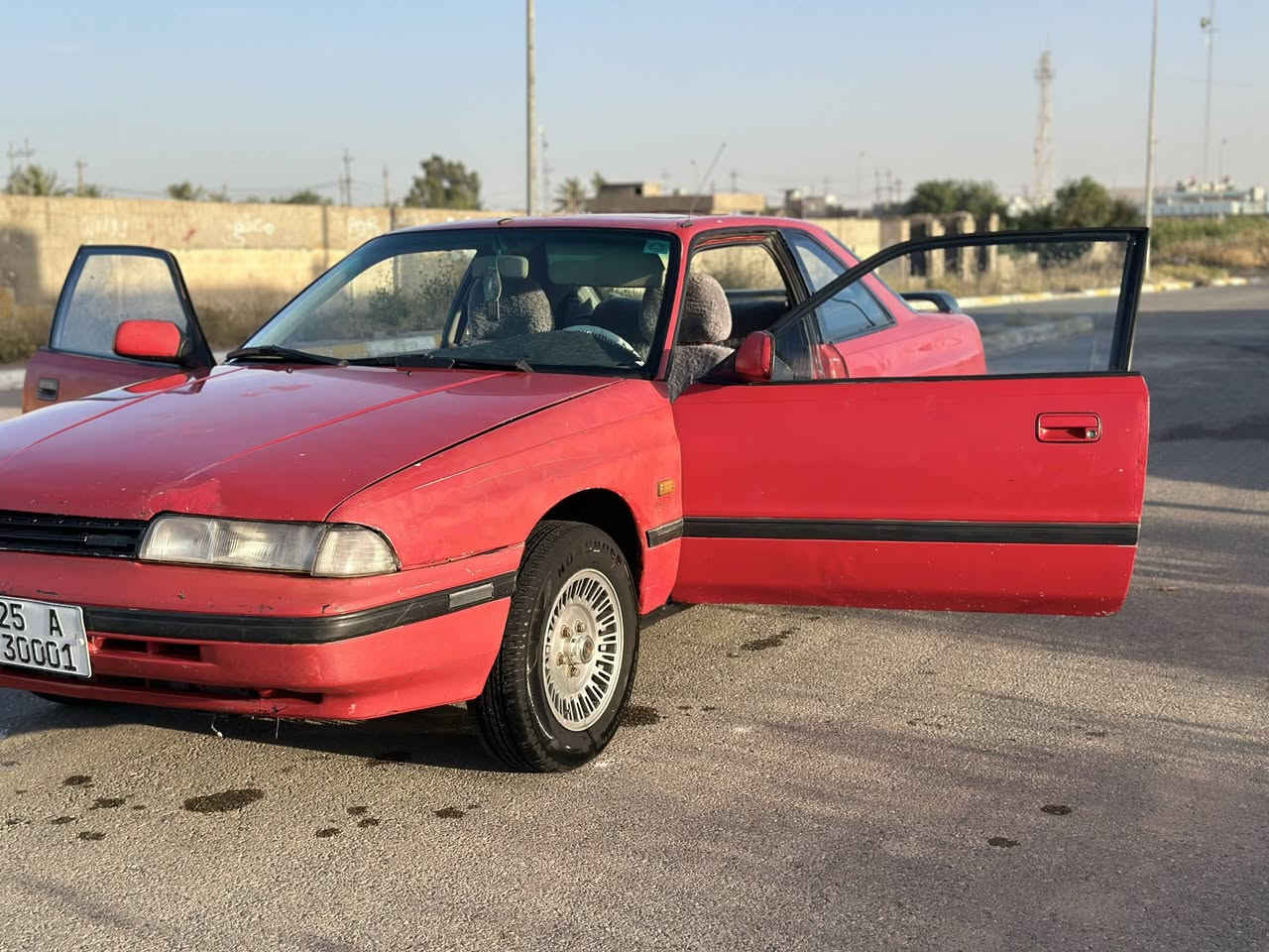 سلام عليكم مازدا 626 تك باب بدون ضربه بدون خياس بيه مكانات صبغ كير ومكينه ومشط ستيرن وباور كله جديد مشروع وطني بسمي لل30 شرط تحويل وكاله رقم مميزز دفتر بانزين عنواني كركوك *********** وتساب وخاص مفتوح
