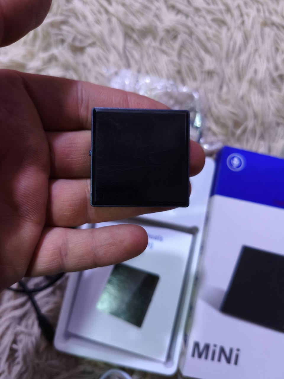 مسجل صوت حجم صغير
ذاكرة داخلية 64 كيكا 
دقة صوت 3 الاف بايت بالثانية 
ينربط على الموبايل و الحاسبة 
متوفر توصيل لكافة المحافظات


**إذا كنت صاحب هذا الإعلان وتريد حذفه لأي سبب، رجاءا أرسل رسالة إلى الدعم الفني**