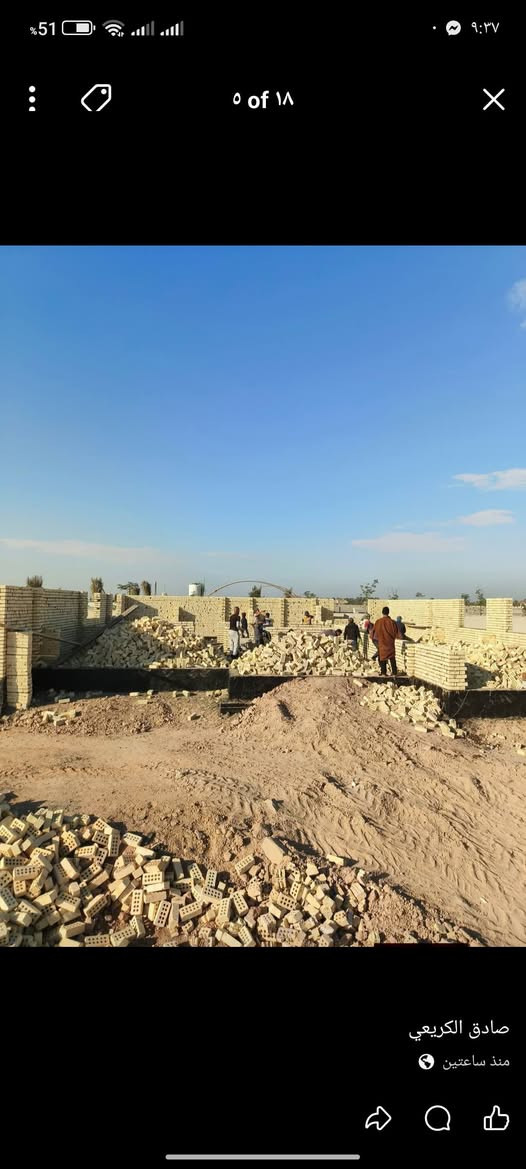 سلام عليكم 

. مقاولات عامة 

بناء تسليم مفتاح 

بناء هياكل 

ترميم وترتيب 
عمل حسب الطلب 
الدفع على شكل 3 دفعات اسعار مناسبة 
العمل داخل كربلاء والحلة 
***********
