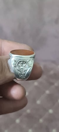 عقيق يماني • زعفران قديم • صياغة الحاج طالب