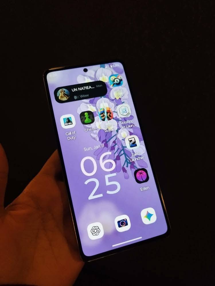 سلام عليكم موبايل فلاكشب موتورلا للبيع
120 فريم بالالعاب 
Motorola edge 2022 plus 

معالج SnapDragon 8 gen 1 
ذاكرة 128
رام 8+8
شاشة 144 هيرتز
ياخذ شريحة sim + esim

ناحية الوحدة الخالصة


**إذا كنت صاحب هذا الإعلان وتريد حذفه لأي سبب، رجاءا أرسل رسالة إلى الدعم الفني**