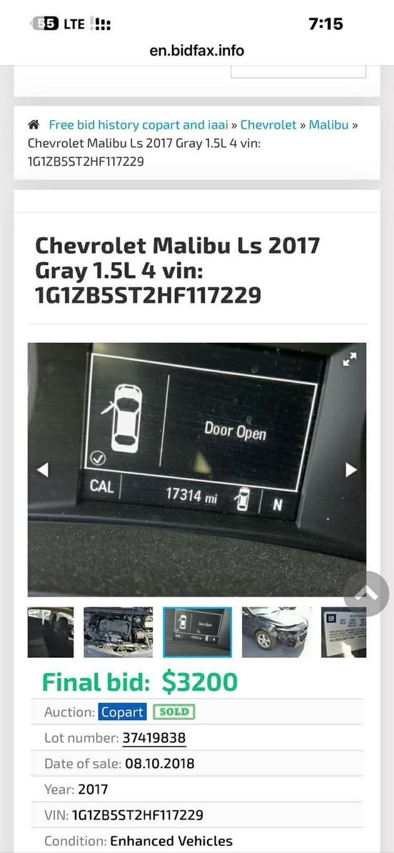 السلام عليكم ماليبو موديل 2017 السيارة كير مكينه بشرط حدادي تحتاج شي  بصيط تبريد تفه بشرط سنويه  جديده بسمي السياره  بيه 3 قطع بدون دوخل سونر موجود بنيد وجامرلغات ثنيه امامي 
تحويل وكال خادم  حجم المكينه 1500 توربو
مكان السياره حالين بغداد او سليمانيه 
السعر 93 
***********
