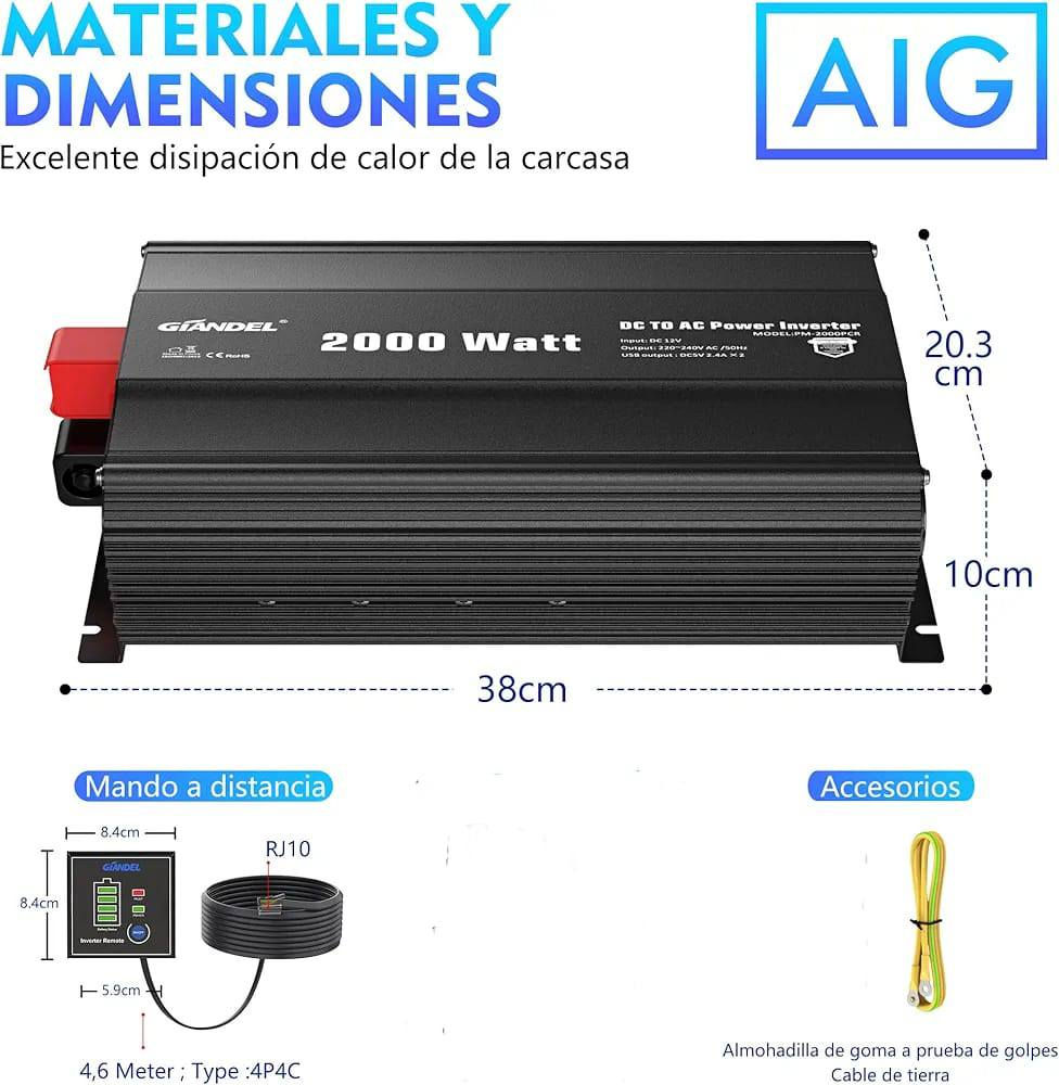 ⚡️ وداعاً لانقطاع الكهرباء.. القوة والتحمل في جهاز واحد! ⚡️

هل تبحث عن حل عملي لتشغيل منزلك أو مكتبك أثناء انقطاع التيار؟ إليك إنفرتر القدرة العالية 2000 واط، الخيار الأمثل للكفاءة والاعتمادية.
#عاكسه_10_امبير  بقدرة 2000 واط(Inverter)

⚜️الإضاءة بالكامل للمنزل أو المحل.
الأجهزة الترفيهية شاشات بلازما، رسيفر، وأجهزة الراوتر.
المطبخ خلاط الفواكه،
المكتب  أجهزة الكمبيوتر (Desktop) واللابتوب والطابعات.
التبريد مراوح المكتب والسقف بكفاءة عالية

⚜️تبريد ذكي  مزود بمراوح تعمل تلقائياً لضمان استمرار العمل لساعات طويلة دون سخونة.

⚜️شاشة رقمية لمراقبة مستوى شحن البطارية 

⚜️ مزود بتقنيات حماية كاملة ضد الجهد الزائد، الجهد المنخفض، التحميل الزائد، الالتماس الكهربائي، وارتفاع درجة الحرارة. 

⚜️يُنصح باستخدام بطارية بسعة 100__150 أمبير 
 لضمان تشغيل الأحمال الثقيلة بكفاءة

📍الموقع : ذي قار_قضاء الغراف_شارع ال رمضان 🛣️
                 قرب مدرسة الفاضلات 🏫
——————————————————
للاستفسار او الطلب التواصل معنا على الصفحه💌

 او مراسلتنا على الواتس آب على الرقم📞 

***********
• متوفر الدفع عن طريق البطاقات المصرفية 💳 
. يوجد لدينا خدمة توصيل داخل الغراف 🛺 
                 ولكافة محافظات عراقنا الحبيب 🚕

#إنفرتر #عاكسه_10_امبير  #طاقة #كهرباء #حلول_الطاقة #Inverter2000W#العراق
