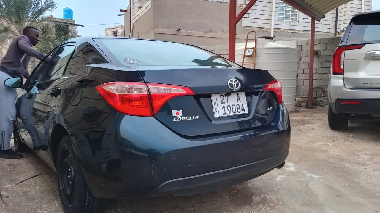 سلام عليكم تويوتا كورولا موديل 2017 وارد امريكي للبيع السعر 125 ضرر صبغ جاملغ الامامي جهة السائق والتفاصيل البقيه الاتصال على الرقم*********** المكان ناصريه مركز
