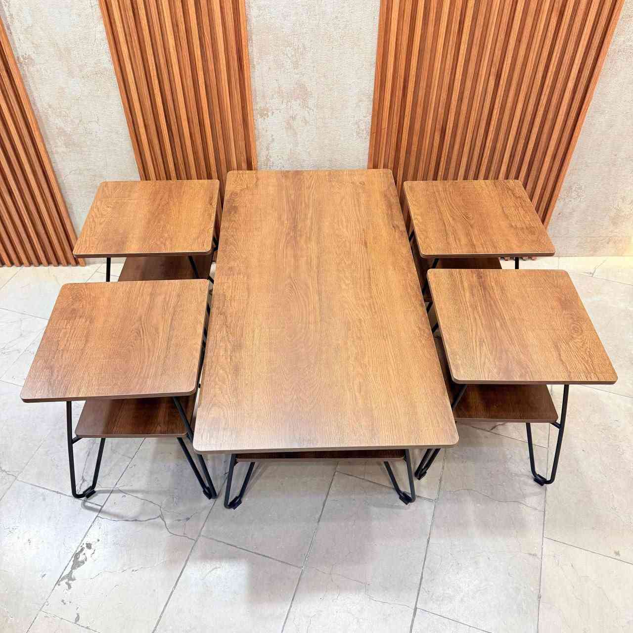 سيت طبله 4+1 سطح خشب Hdf
رجل حديد صبغ حراري 
قياس الطبله الكبيره 
ارتفاع 45 سم 
عرض 60 سم 
طول 120 سم 
قياس الطبله الصغيره 
ارتفاع 50 سم
عرض 40 * 40 سم مربع


**إذا كنت صاحب هذا الإعلان وتريد حذفه لأي سبب، رجاءا أرسل رسالة إلى الدعم الفني**