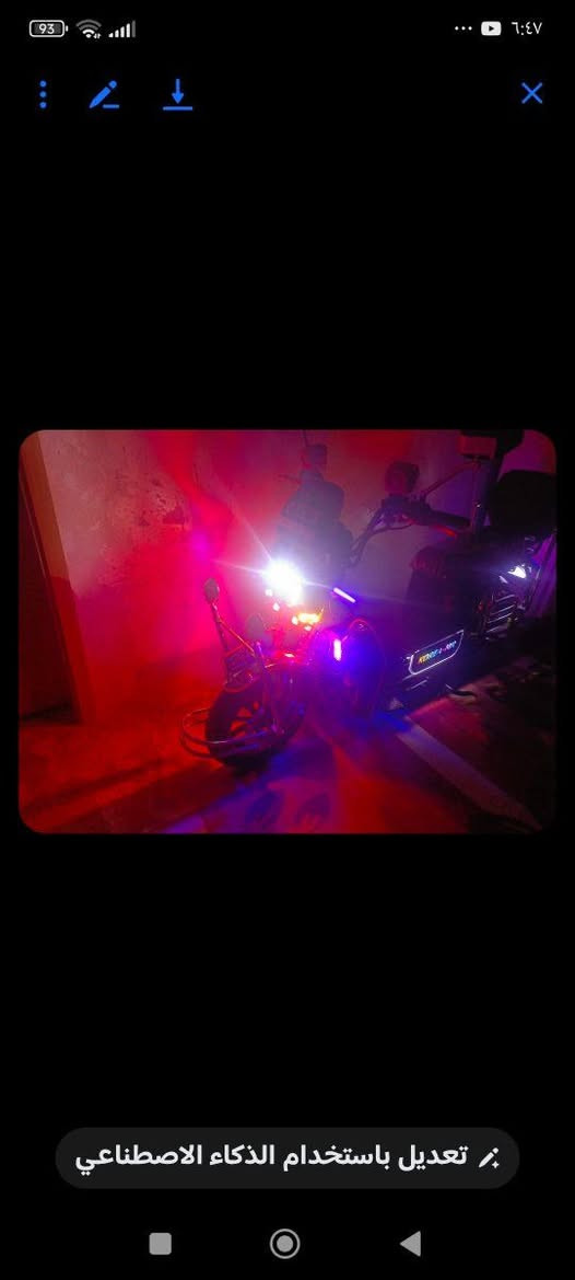 سلام عليكم دراجه جبلي كوري 2025MR مستخدمه شي قليل 6 بطاريات فول عل فحص مكان فلوجه او صقلاوية 
استفسار عل رقم  ***********
***********
