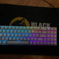 كيبورد ريد دراكون ابيض اضاءة RGB متغيرة كيمنك واير ليس وماوس لوجتك G40...