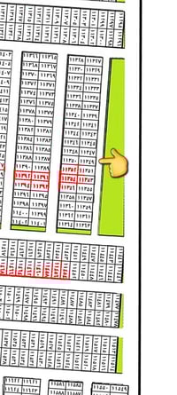 قطعة ارض للبيع مساحة ١٠٠ متر ب ٣ على ١٠ رقمها ١١٣٤٩ كدامها تشجير السعر...