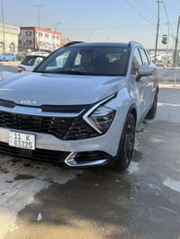 كيا سبورتج  برستيج الطويله امريكي موديل 2024 لون اسمنتي سموك - ضرر الس...