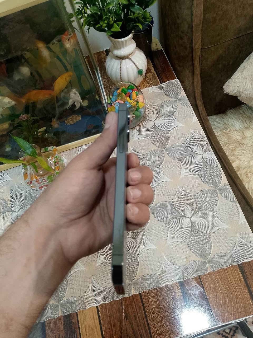 السلام عليكم ايفون12برو ماكس ذاكره 128 مبدل بي بطاريه وشاشه اصليه جهاز كلش نضيف السعر 350وبي مجال مكاني العامريه للاتصال ***********
