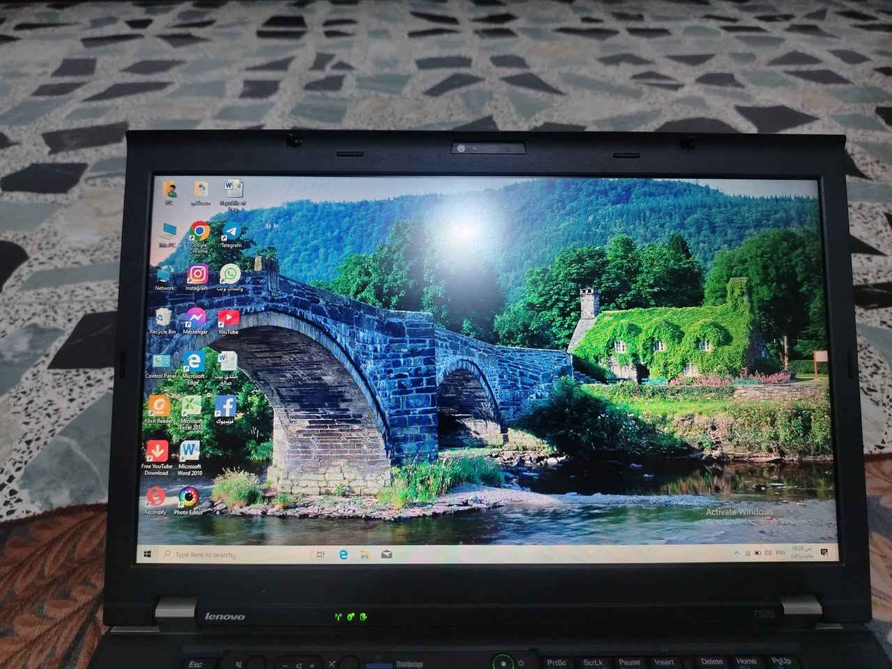 السلام عليكم
لابتوب لينوفو  ثنك باد
Core i5 
RAM 4
كارت شاشة داخلي 2 كيكا ddr 3
السعر 225 وبيه مجال قليل
واتساب ***********
