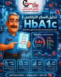 🚨 السكر ممكن يكون مرتفع… وأنت ما حاس! تحليل السكر التراكمي (HbA1c) يكش...