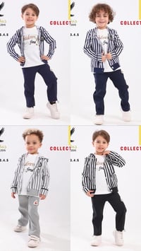 طقم ولادي ثلاث قطع • مقاسات ١-٦ سنوات • مجمع زيد القصاب