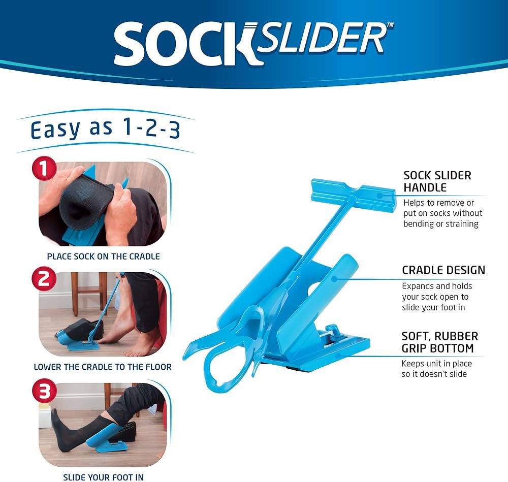 10 مع التوصيل هذا المنتج هو Sock Slider، وهو جهاز مصمم لمساعدة الأشخاص على ارتداء وخلع الجوارب بسهولة دون الحاجة إلى الانحناء.الاستخدام: يساعد الجهاز في وضع الجورب على القاعدة، ثم تقوم بإدخال قدمك فيه، كما يساعد المقبض المرفق في خلع الجوارب.الفئة المستهدفة: هو أداة مفيدة لكبار السن، النساء الحوامل، والأشخاص الذين يعانون من آلام الظهر أو محدودية في الحركة.التصميم: يتكون من قطعتين، قاعدة لتثبيت الجورب ومقبض طويل للمساعدة في الارتداء والخلع.


**إذا كنت صاحب هذا الإعلان وتريد حذفه لأي سبب، رجاءا أرسل رسالة إلى الدعم الفني**