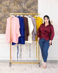 قميص نسائي • ستان امريكي • مقاسات M-L-XL-2XL-3XL