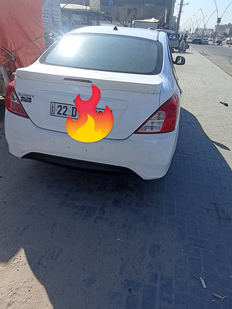 السلام عليكم 
من رخص الادمن المحترم 
نيسان صني هندي بليته زركه 
مديل 22 
كفاله مكينه كير حداده تبريد وضع الشركه 

بيهه فقط بارد كد شبر أور صعات 
العنوان بصره أبي الخصيب 
الاتصال  ***********
 السعر 113
