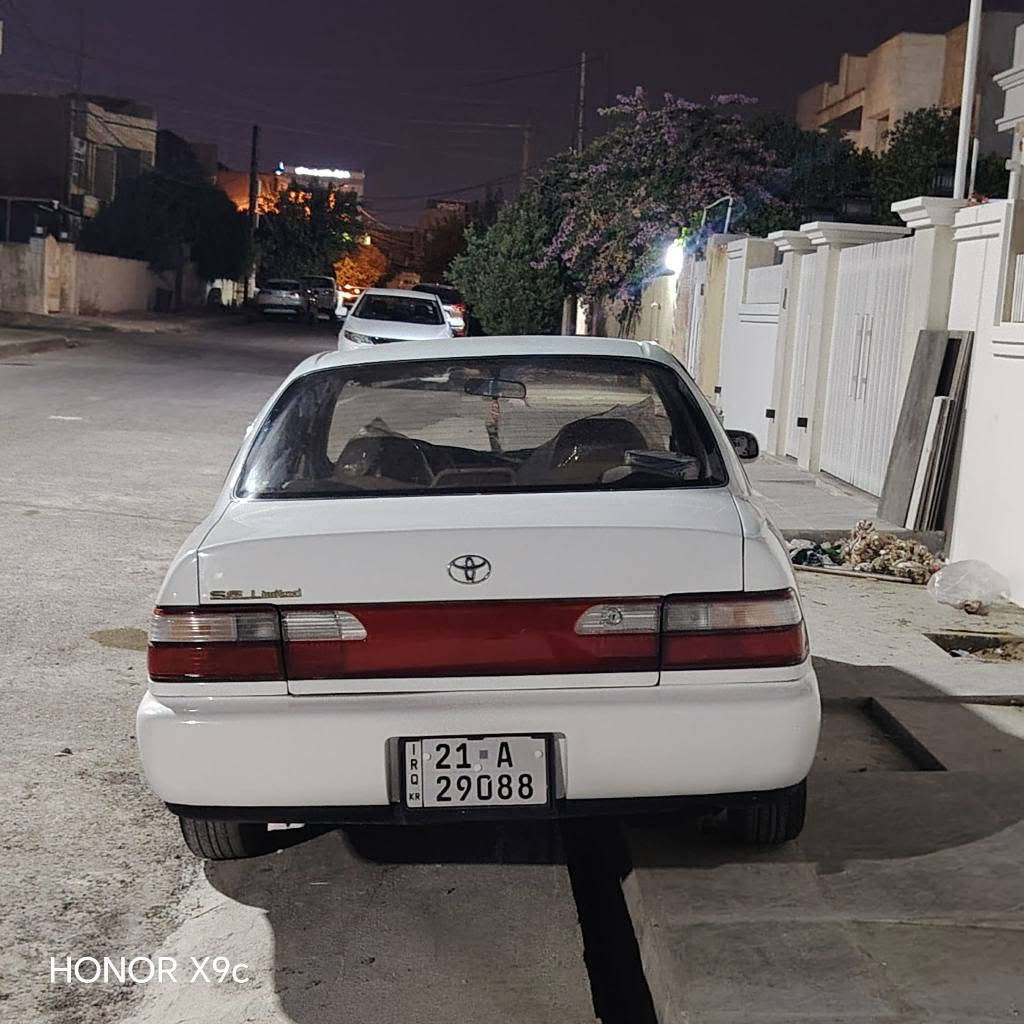 کرۆلا ۱۹۹٥
گێڕ تۆماتیک تبرید
رقم هزە سنوی نوێیە 
بەناوی خۆمە 
حزام بۆیاخ بێ لێدران
سلفو تبرید 
نمونە لەجوانی 
هەولێر 
***********
***********
55$مجال أربيل, العراق
