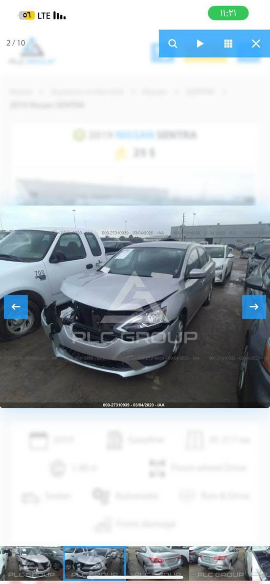 السلام عليكم 
لبيع نيسان سنترا 2019وارد امريكي
الضرر مثل ما موضح بلصور
ماشيه 160
بدون ايرباكات
كير مفتوح كيس شرط ادامه
محرك مكفول 
بصمه وبصه ابواب 
باتري جديد
تحكمات ستيرين
نضام ايكو
رقم وسنويه جديده
عنواني بغداد
السعر 95وبيها مجال
الاتصال على الرقم

‭0770 295 8602‬ بغداد, العراق
