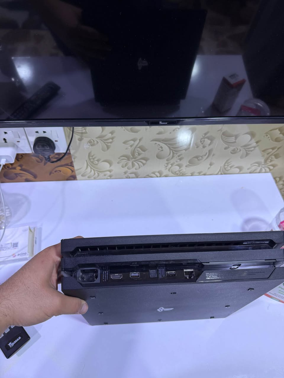بلي فور برو مهكر 
كامل غراضة جوستك بعده بالاستكر واجدب وسلك تشغيل وكارتون
الجهاز مهكر نضام 12 اجة بلاد لامنزل ولا محدث اجة نسخة سبايدر مان هيج تحديث 
الجهاز لوك ستيكر 
مكاني بصرة 
رقمي *********** البصرة, العراق
