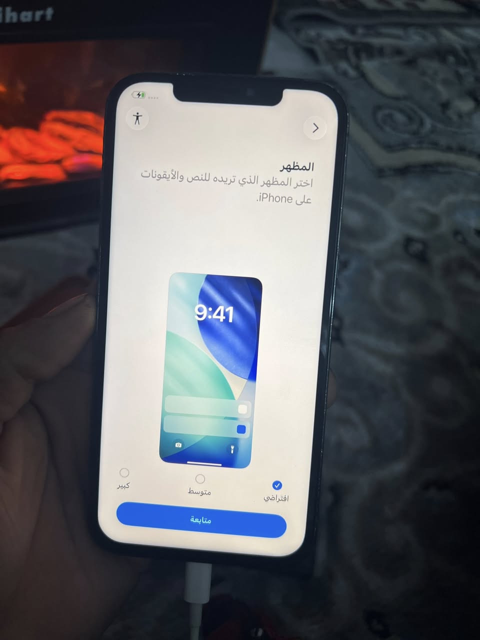 السلام عليكم خواتي ايفون 12برو ماكس جهاز الظهر مكسور بطارية 68ذاكرة 128مجاني بغداد السعر ٣٥٠بيه مجال اي ستفسار***********
