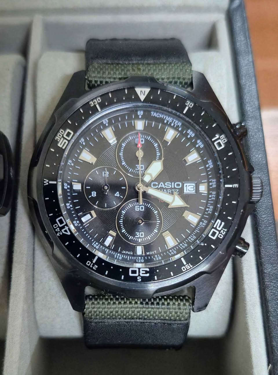 للبيع كاسيو AMW330 النسخة العسكرية مع دبل سير كتان وربر والعلبة نظافة تامة مواصفات مقاومة للماء ١٠٠ متر رنك دوار بوصلة سناتر كرونوكراف ارقام لومينوس منفذ يومي والسعر ٩٠ ألف مع التوصيل بغداد, العراق


**إذا كنت صاحب هذا الإعلان وتريد حذفه لأي سبب، رجاءا أرسل رسالة إلى الدعم الفني**