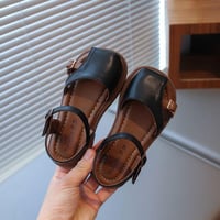 صندل بناتي • مقاس 24-35 • أسود وبيج