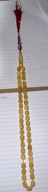 مسبحه من الكهرب البولوني الطبيعي السوبر بدايه تغليف الوزن 44 غرام عدد ...