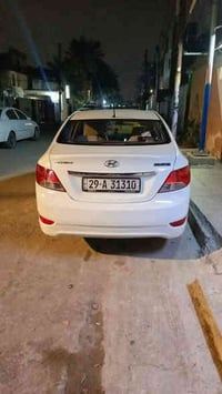 اكسنت خليجي موديل ٢٠١٤ محرك ١٤٠٠ رقم واسط الجديد بيها بارد خلف باب الس...