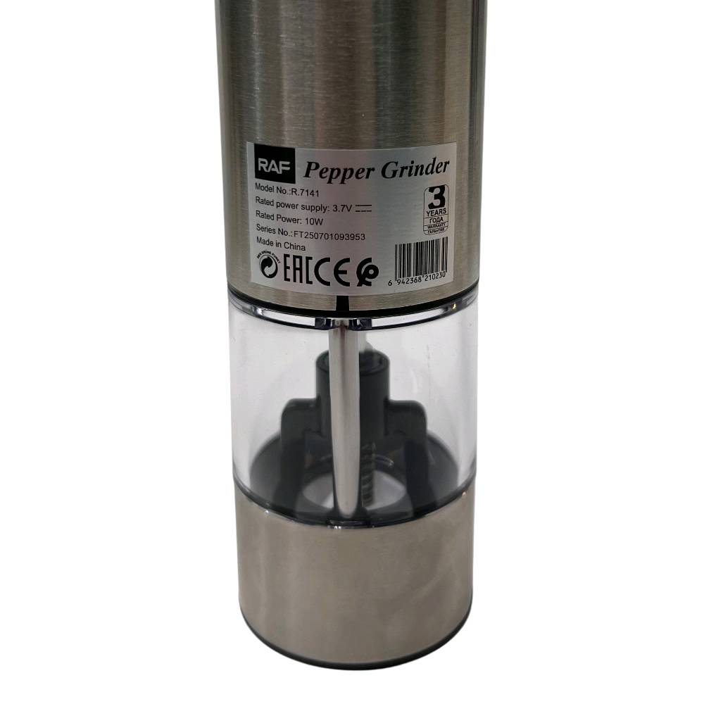 ✨🧂 نكهة مثالية بلمسة زر!

مطحنة التوابل الكهربائية RAF R.7141
تشغيل بيد وحدة 👌
تحكم بدرجة الطحن 🌶️
تصميم أنيق مع إضاءة LED 💡

سهولة، دقة، وطعم يفرق بكل أكلة